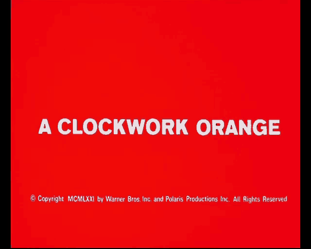 a red background with the words " a clockwork orange " on it