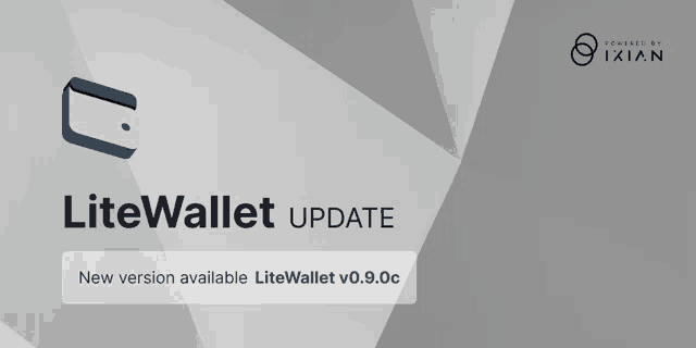 a litewallet update is being advertised on a white background