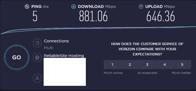 a computer screen shows a ping of 5