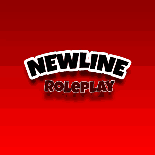 a red background with the words newline roleplay in white letters