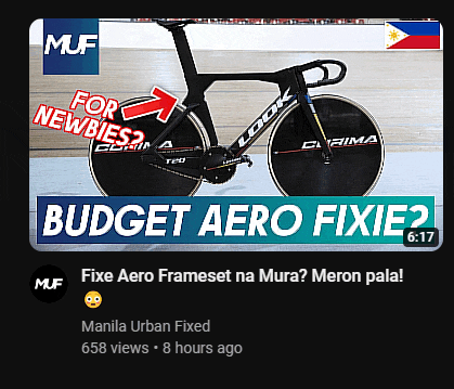 a picture of a bicycle with the words budget aero fixie on the bottom