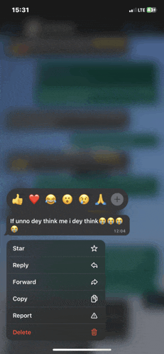 a screenshot of a text message that says if uanno dey think me i dey think