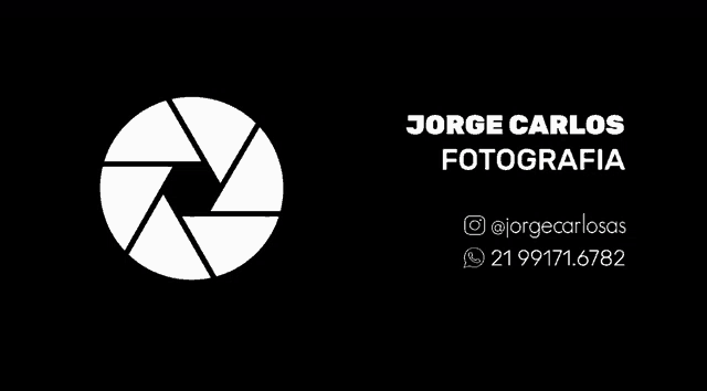 a black and white business card for jorge carlos fotografia