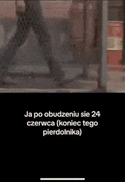 a picture of a fence with the words ja po obudzeniu sie 24 czerwca ( koniec tego pierdolnika )