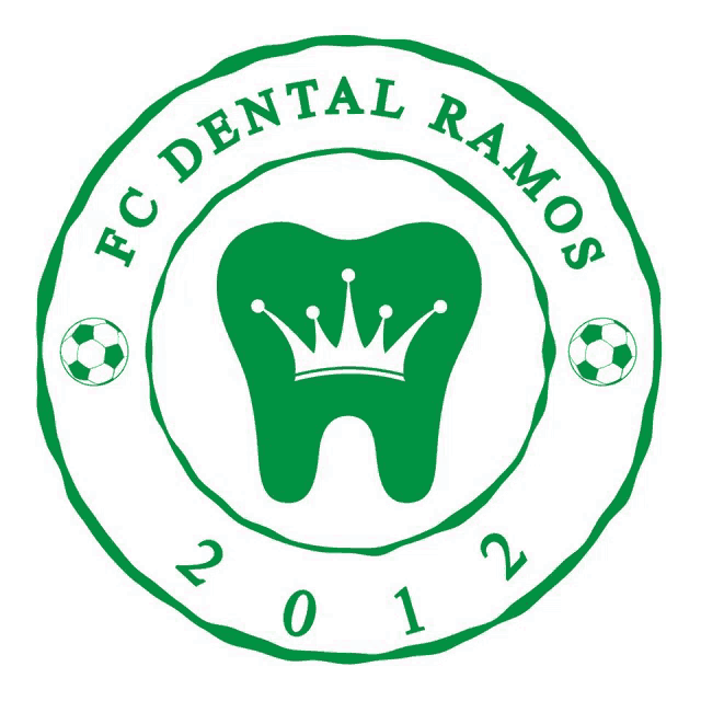 a logo for fc dental ramos with a tooth with a crown on it