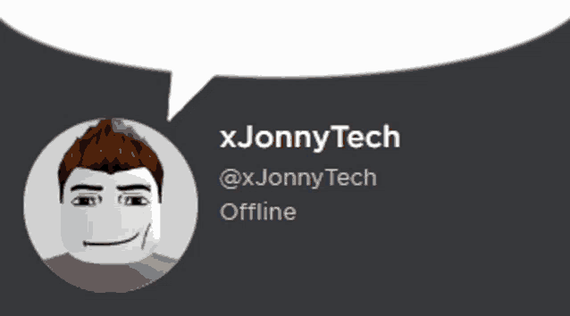 a picture of a person with a speech bubble that says xjonnytech