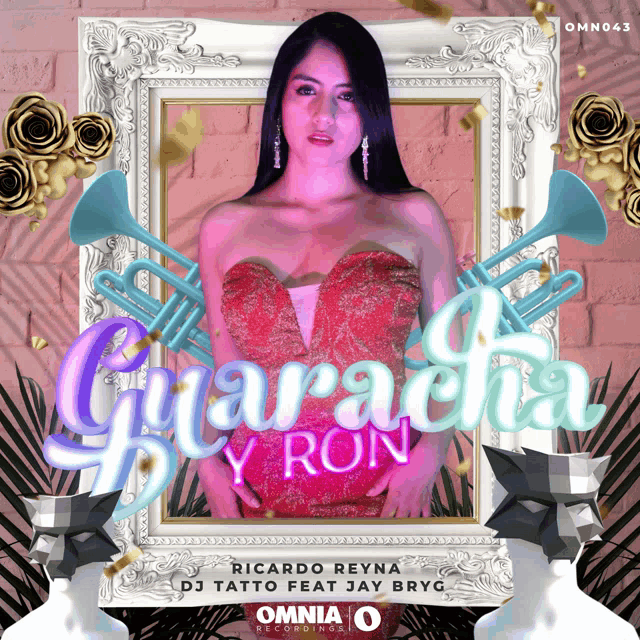 a poster for guaracha y ron by ricardo reyna and dj tatto