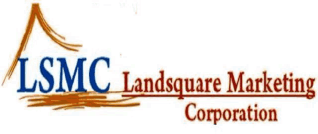 a logo for lsmc landsquare marketing corporation is shown