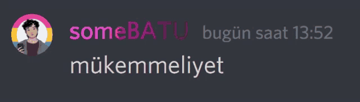 a screenshot of a message from somebatu at 13:53