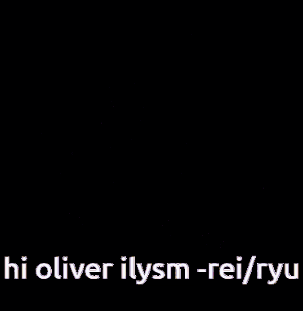 a pixel art of a boy with purple hair and the words hi oliver ilysm - rei / ryu