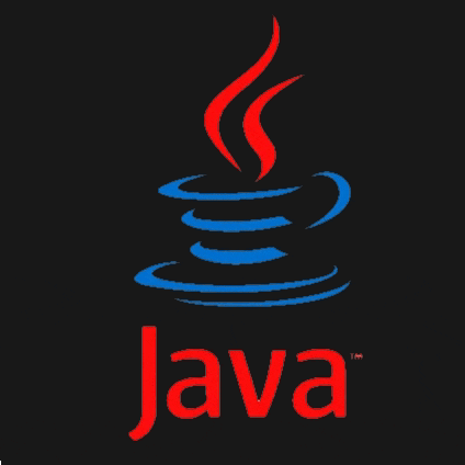 a logo for java with a cup of coffee and steam coming out of it