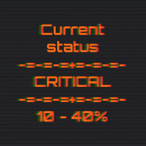 a screen displays the current status of the system