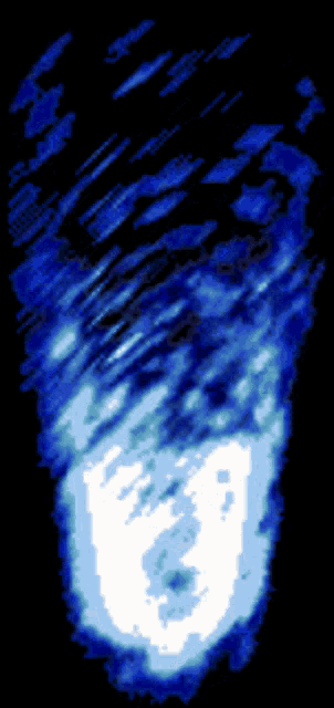 a blue background with a white u in the center