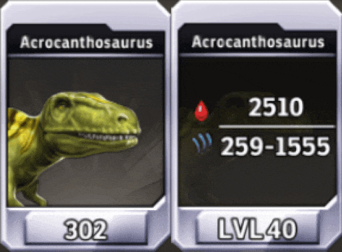 a picture of an acrocanthosaurus and a picture of a t-rex