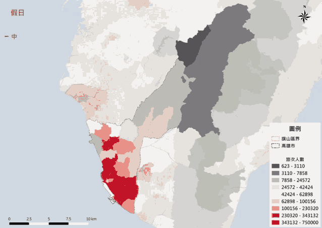 a map with chinese characters on it shows the number of people in each county