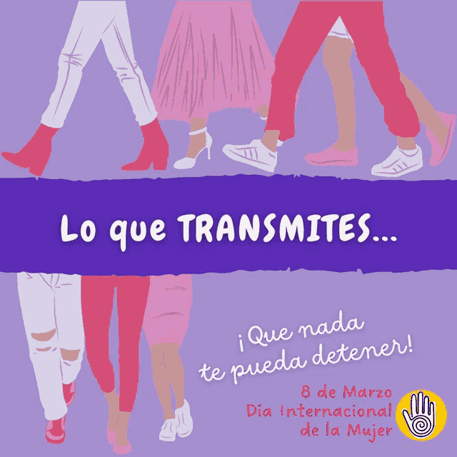 a poster that says lo que transmites i que nada te pueda detener