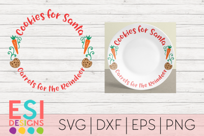 Christmas SVG | Cookies for Santa, Carrots for the Reindeer