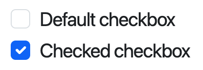 Checkbox com label do bootstrap nas suas variantes checked e não checked