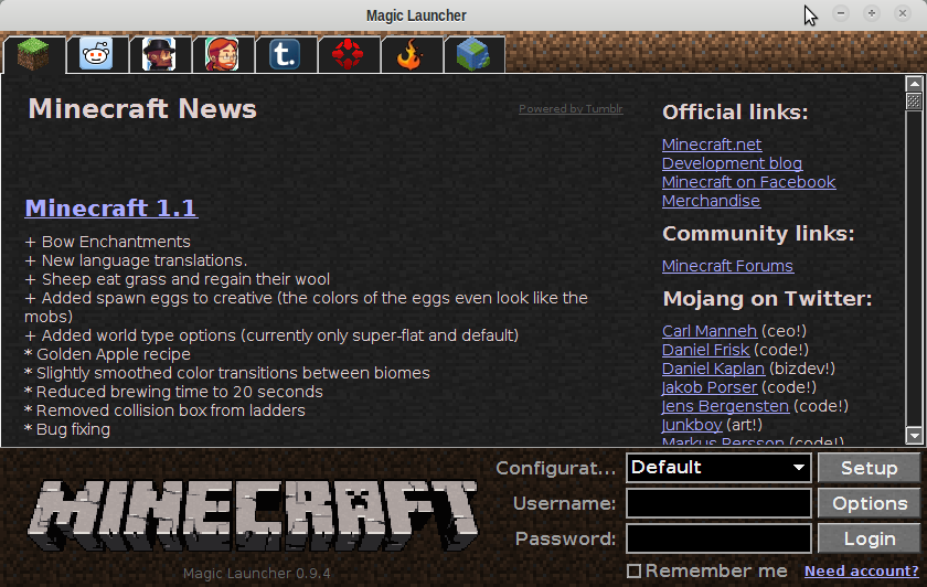 Outil] Magic Launcher  Minecraft.fr