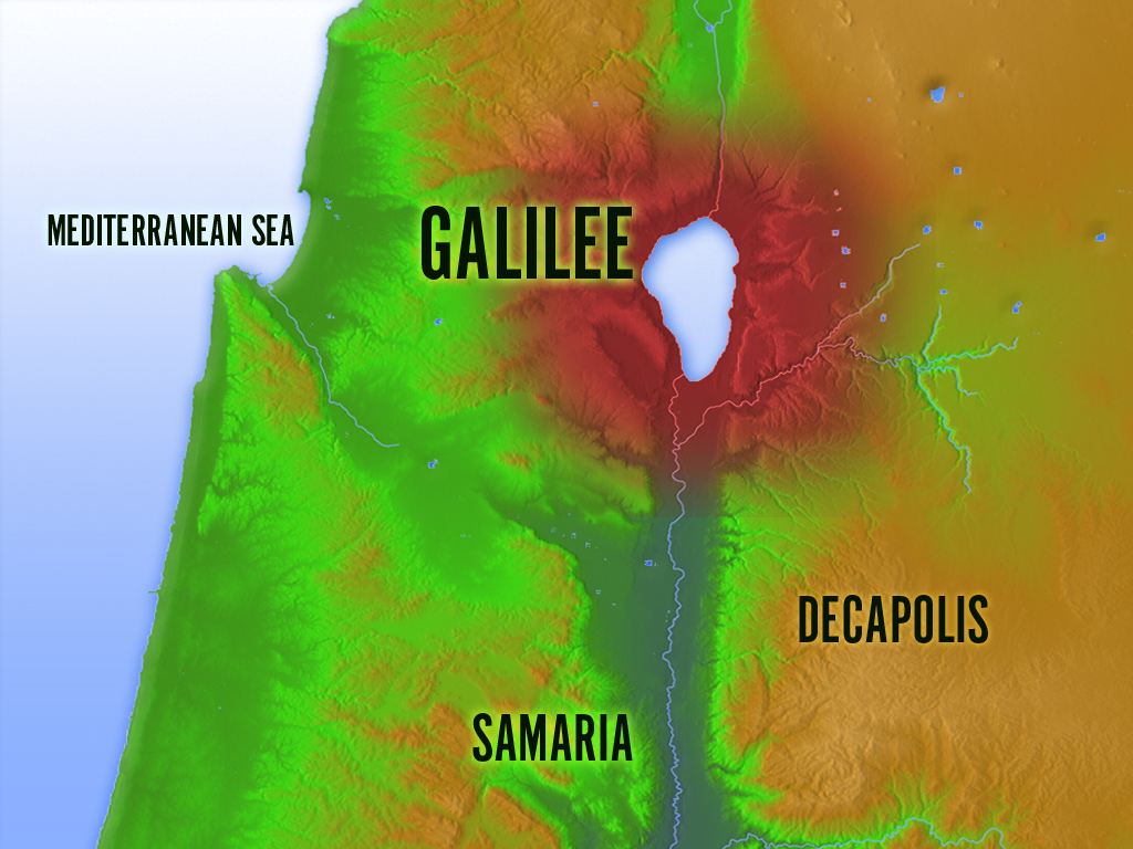 Sea Of Galilee Ancient Map