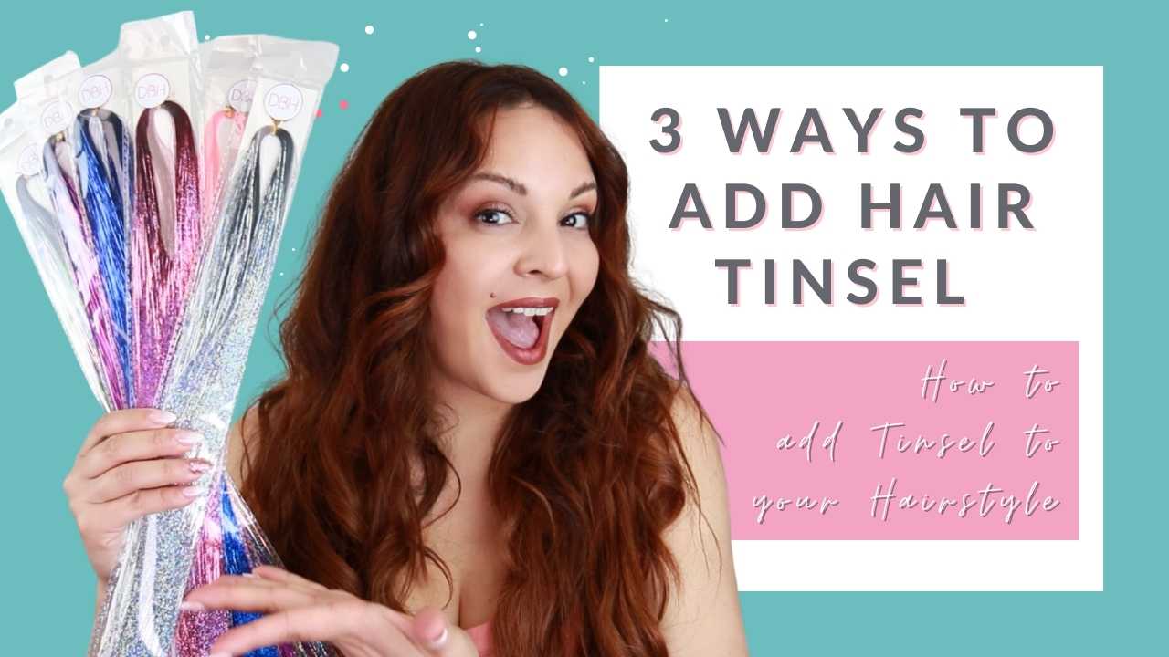 3 ways to add hair tinsel