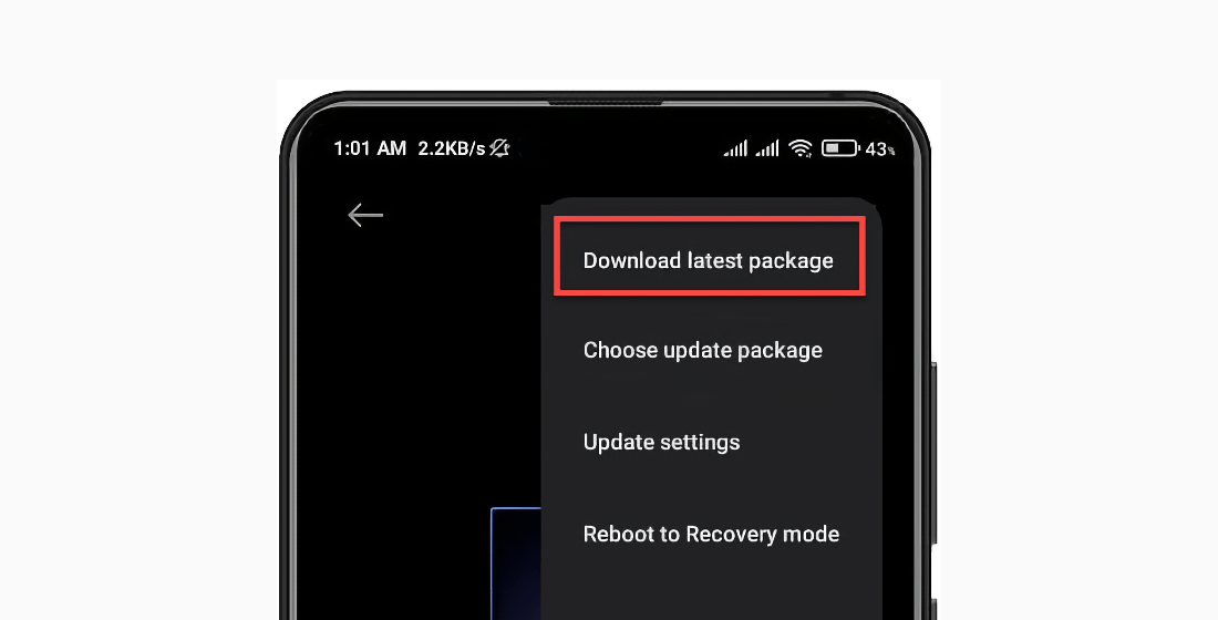 What does it mean to download latest package on Xiaomi