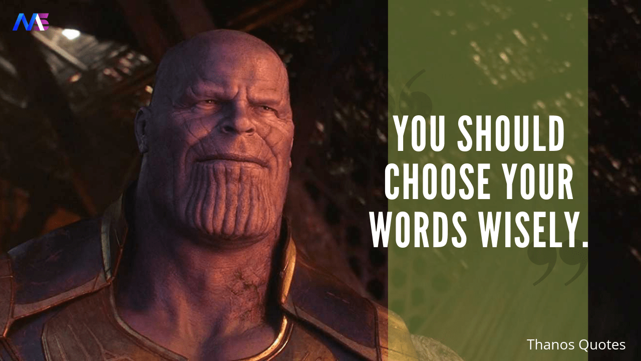 Thanos quotes