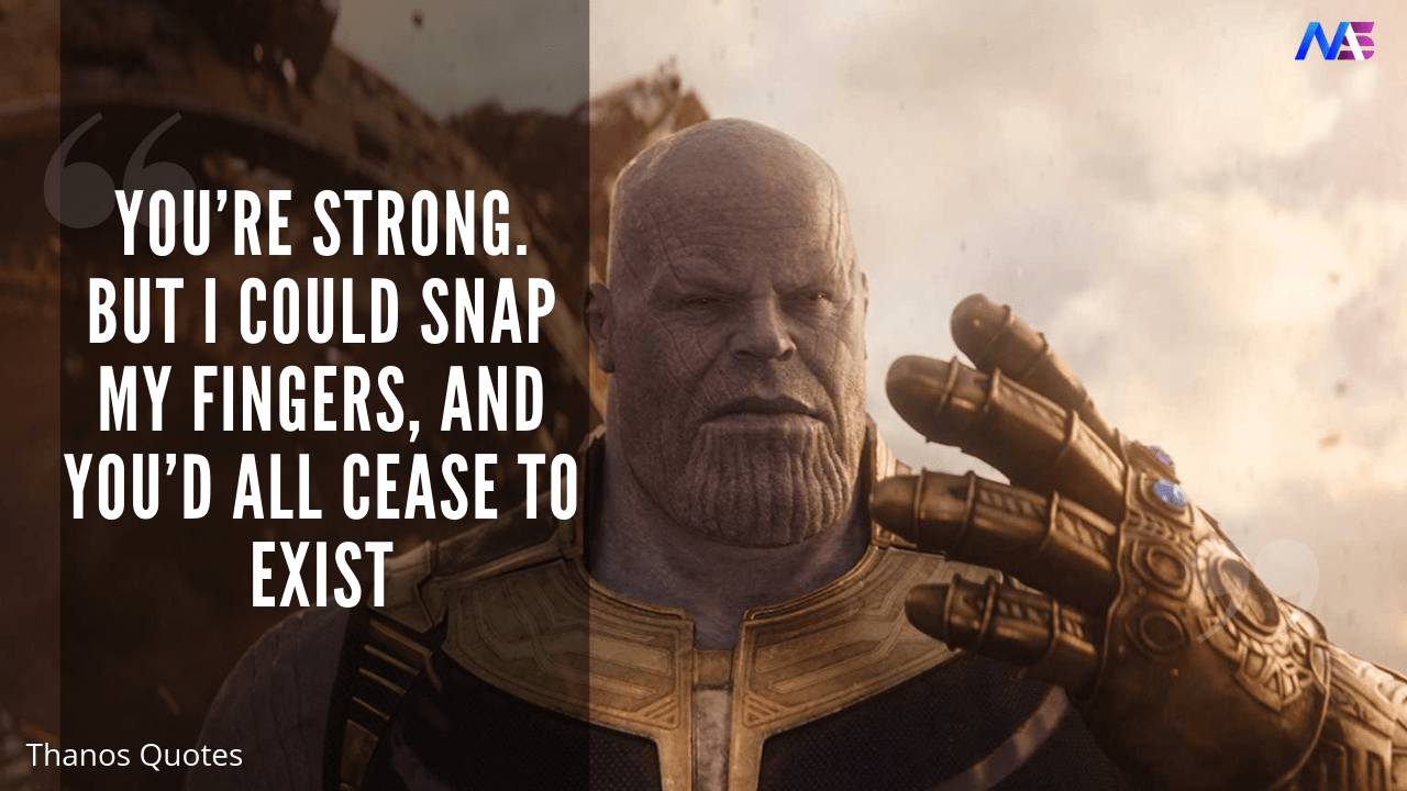 thanos quotes