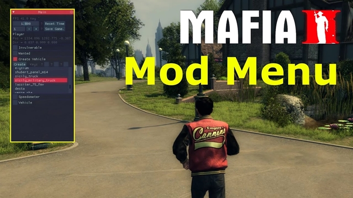 Mafia 2 – Trainer Mod Menu