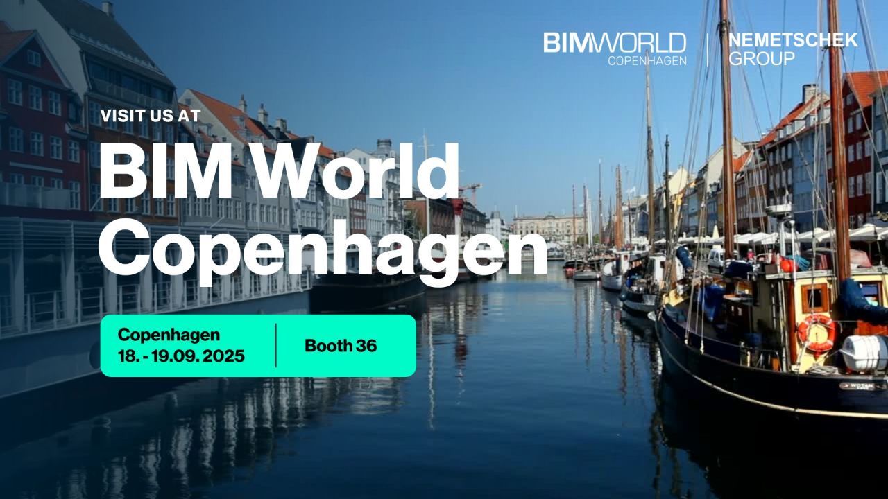 Nemetschek Group präsentiert führende Bausoftware-Lösungen auf der BIM World Copenhagen 2024