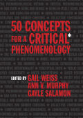 50 Concepts for a Critical Phenomenology cover