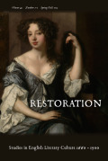 Restoration: Studies in English Literary Culture, 1660-1700 cover