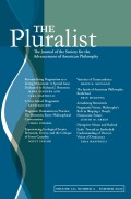 The Pluralist cover