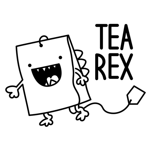 Tea Rex Sticker