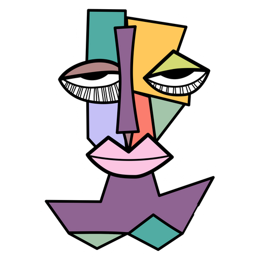 Cube Woman Sticker