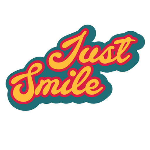 Just Smile Sticker