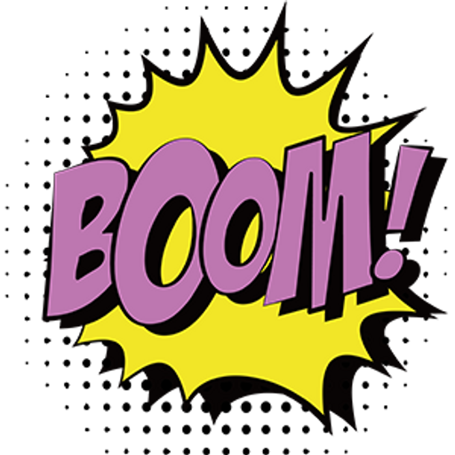 Pop Art Comics "Boom!" Sticker