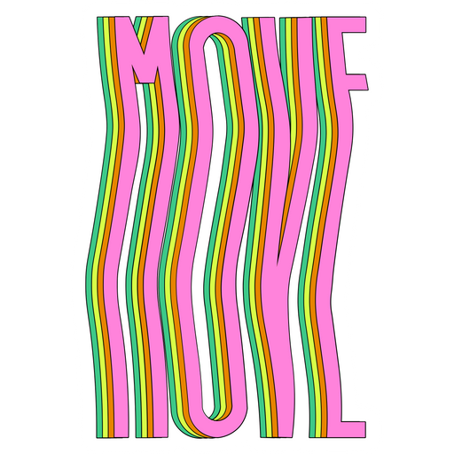 Pink MOVE Sticker