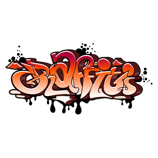 Orange Graffiti Wildstyle