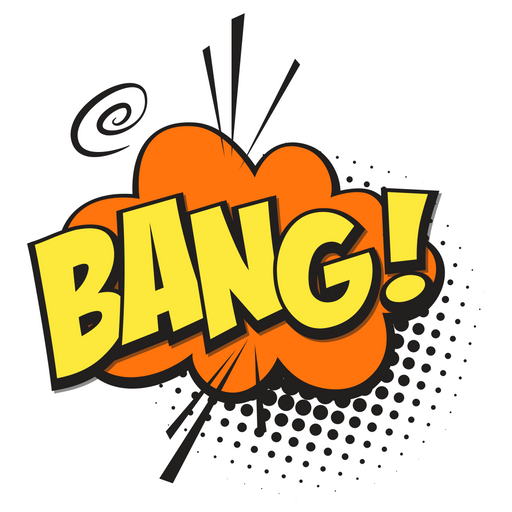 Bang Comics Style Sticker