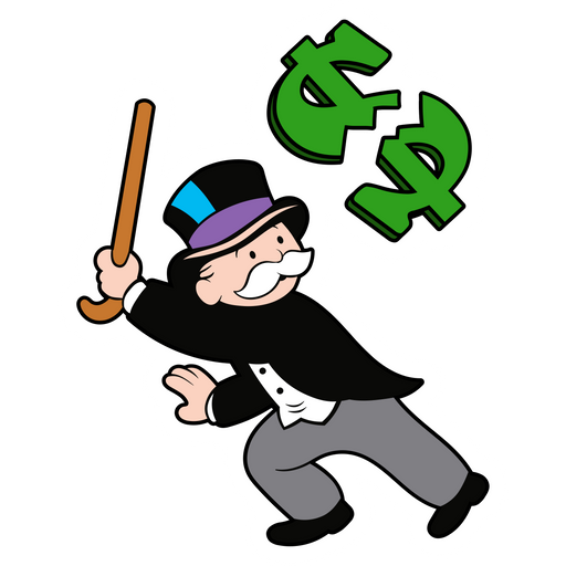 Rich Uncle Pennybags Breaks the Dollar Sticker