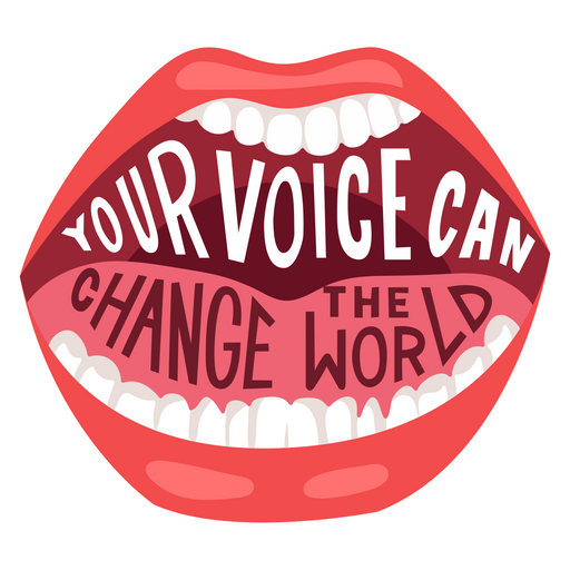 Your Voice Can Change the World Sticker