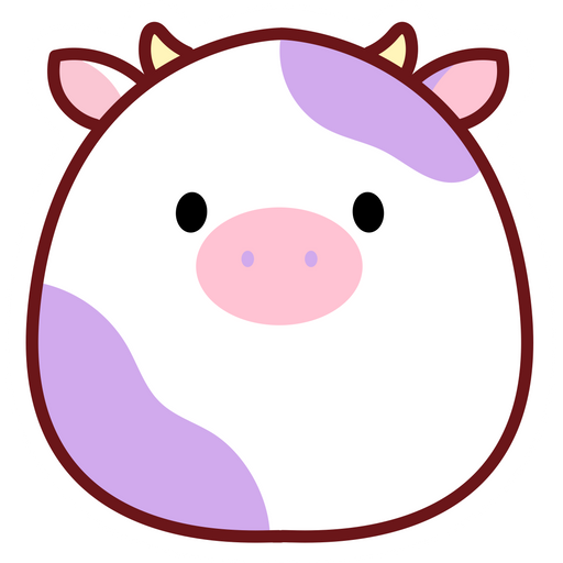 Cute Cow Egg Sticker