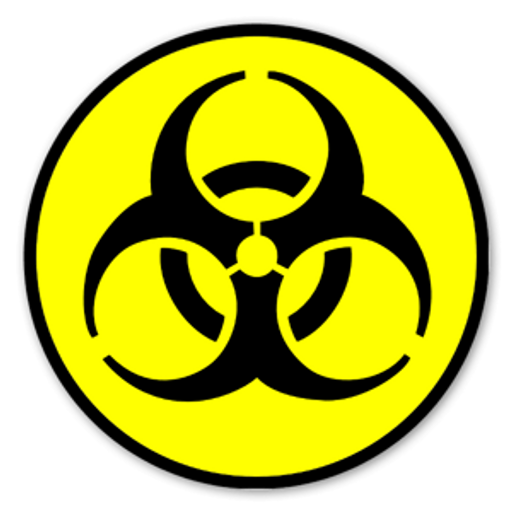 Biohazard Symbol Nuke Sticker