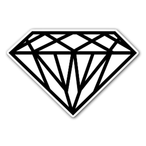 White Diamond Sticker