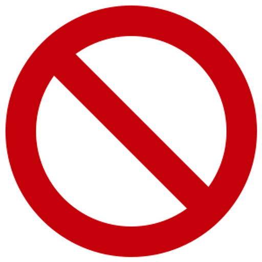 No Symbol Sticker