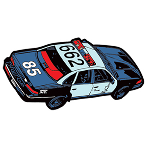 Police Car 662 Sticker