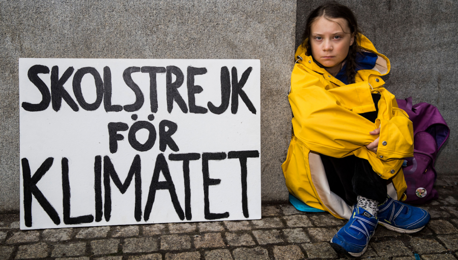 A year ago, Greta Thunberg protested climate change alone.  Today, she stands with millions 