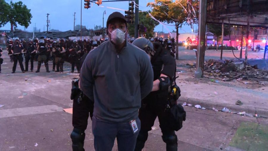 CNN reporter, Omar Jimenez, being arrested.
https://www.cnn.com/2020/05/29/us/minneapolis-cnn-crew-arrested/index.html