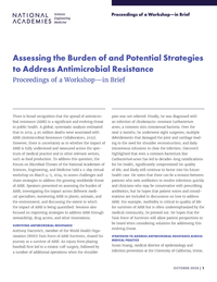 Assessing the Burden of and Potential Strategies to Address Antimicrobial Resistance: Proceedings of a Workshop—in Brief